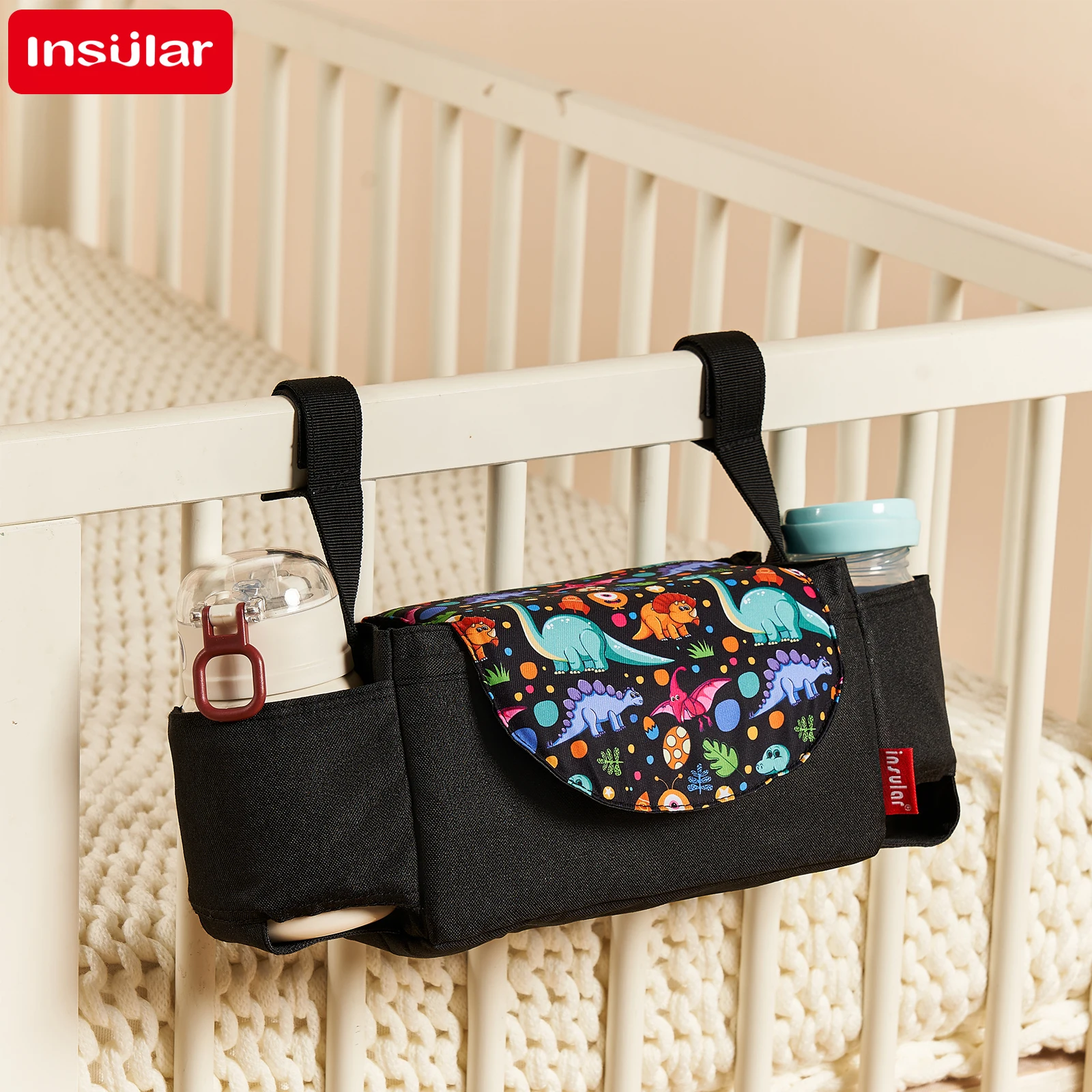 Diaper Bag Backpack - INSULAR Isolierte Wickeltasche mit Großer Kapazität,