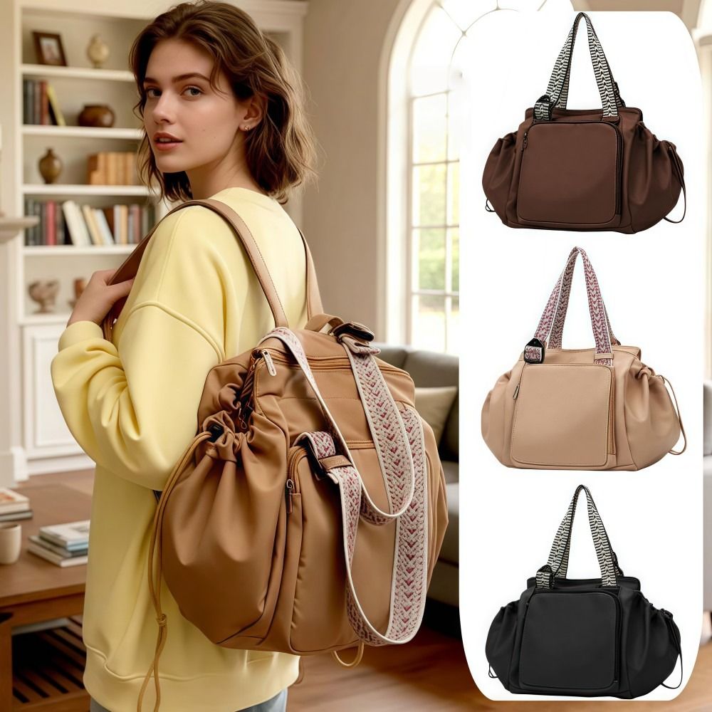 Diaper Bag Backpack - Multifunktionale Reise-Aufbewahrungstasche, Wiege-Design, leichter Damen-Rucksack, große