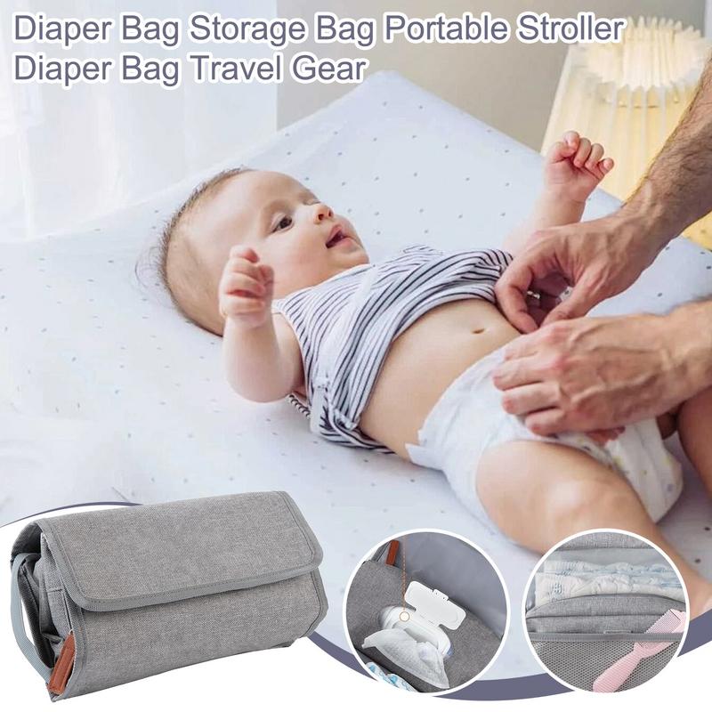 Diaper Bag Backpack - Kleine Windeltasche, faltbar, tragbar, Aufbewahrungstasche für